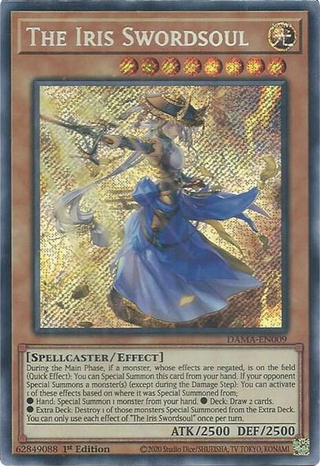 The Iris Swordsoul - Dawn of Majesty YuGiOh trading card