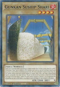 Gunkan Suship Shari - Dawn of Majesty (DAMA) #DAMA-EN011 - Common / Short Print YuGiOh Trading Card