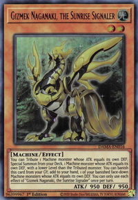 Gizmek Naganaki, the Sunrise Signaler - Dawn of Majesty (DAMA) #DAMA-EN016 - Ultra Rare YuGiOh Trading Card