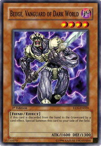 Beiige, Vanguard of Dark World - Elemental Energy (EEN) #EEN-EN020 - Common / Short Print YuGiOh Trading Card