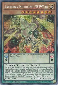Antihuman Intelligence ME-PSY-YA - Dawn of Majesty (DAMA) #DAMA-EN024 - Secret Rare YuGiOh Trading Card