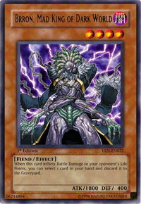 Brron, Mad King of Dark World - Elemental Energy (EEN) #EEN-EN022 - Rare YuGiOh Trading Card