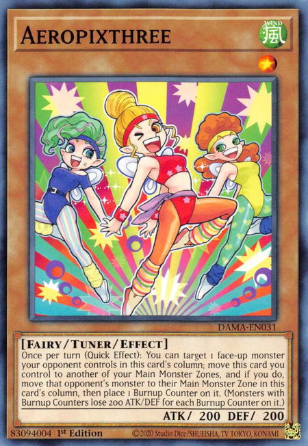 Aeropixthree - Dawn of Majesty YuGiOh trading card