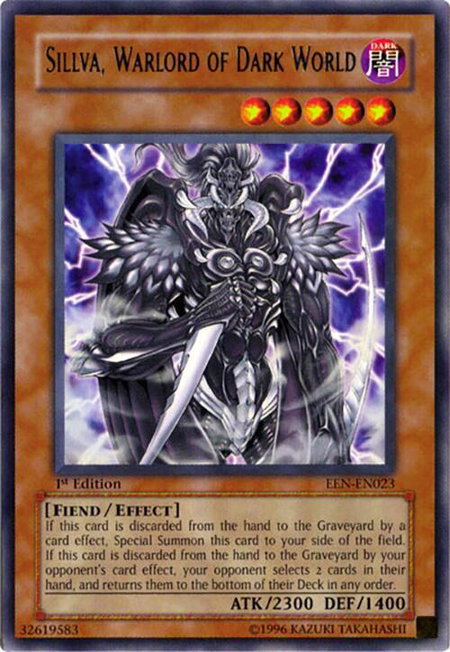 Sillva, Warlord of Dark World - Elemental Energy YuGiOh trading card