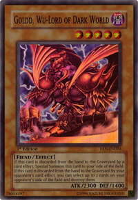 Goldd, Wu-Lord of Dark World - Elemental Energy (EEN) #EEN-EN024 - Super Rare YuGiOh Trading Card