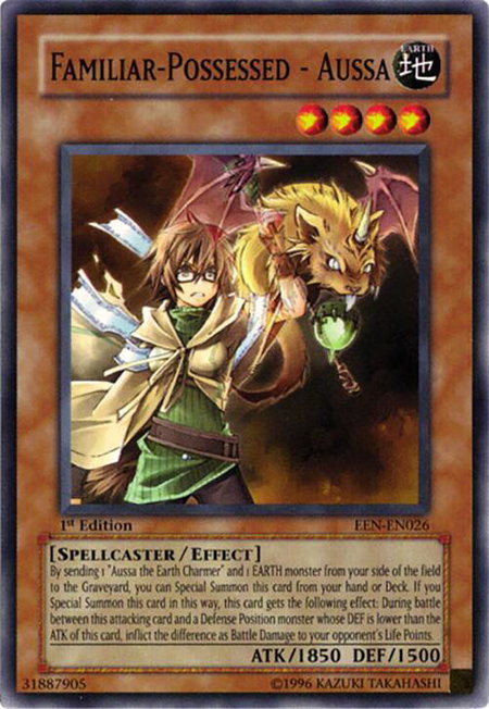 Familiar-Possessed - Aussa - Elemental Energy YuGiOh trading card