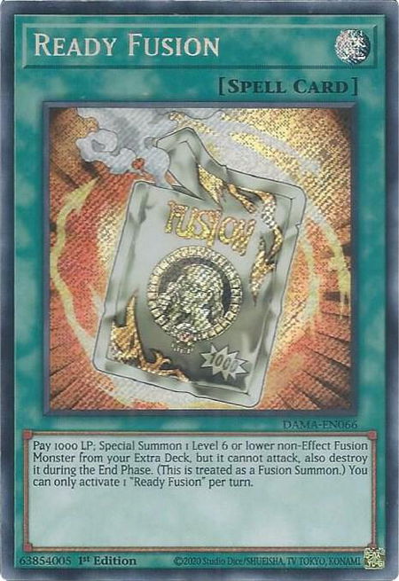 Ready Fusion - Dawn of Majesty YuGiOh trading card