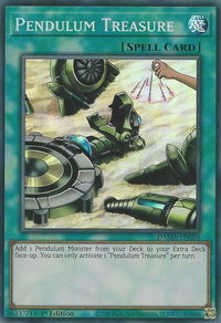 Pendulum Treasure - Dawn of Majesty (DAMA) #DAMA-EN068 - Super Rare YuGiOh Trading Card