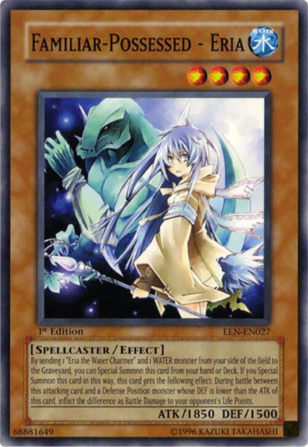 Familiar-Possessed - Eria trading card from Elemental Energy Familiar-Possessed - Eria - Elemental Energy YuGiOh trading card