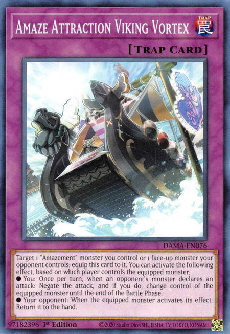 Amaze Attraction Viking Vortex - Dawn of Majesty YuGiOh trading card