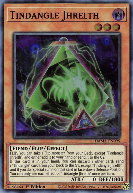 Tindangle Jhrelth - Dawn of Majesty YuGiOh trading card