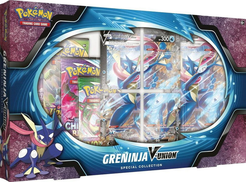 Greninja V-UNION Special Collection trading card from SWSH07: Evolving Skies Greninja V-UNION Special Collection - SWSH07: Evolving Skies Pokémon trading card
