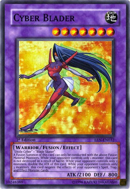 Cyber Blader trading card from Elemental Energy Cyber Blader - Elemental Energy YuGiOh trading card
