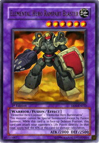 Elemental HERO Rampart Blaster - Elemental Energy (EEN) #EEN-EN033 - Ultra Rare YuGiOh Trading Card