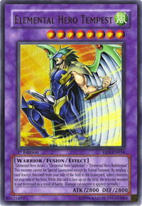 Elemental Hero Tempest - Elemental Energy (EEN) #EEN-EN034 - Ultra Rare YuGiOh Trading Card