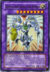 Elemental HERO Shining Flare Wingman - Elemental Energy (EEN) #EEN-EN036 - Ultra Rare YuGiOh Trading Card