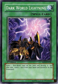 Dark World Lightning - Elemental Energy (EEN) #EEN-EN038 - Common / Short Print YuGiOh Trading Card