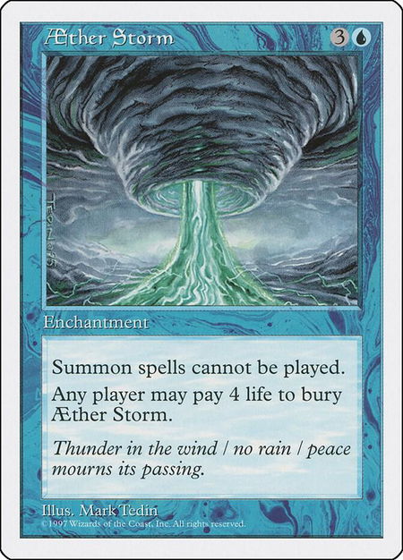 Aether Storm - Fifth Edition Magic: The Gathering trading card