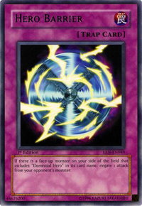 Hero Barrier - Elemental Energy (EEN) #EEN-EN049 - Rare YuGiOh Trading Card