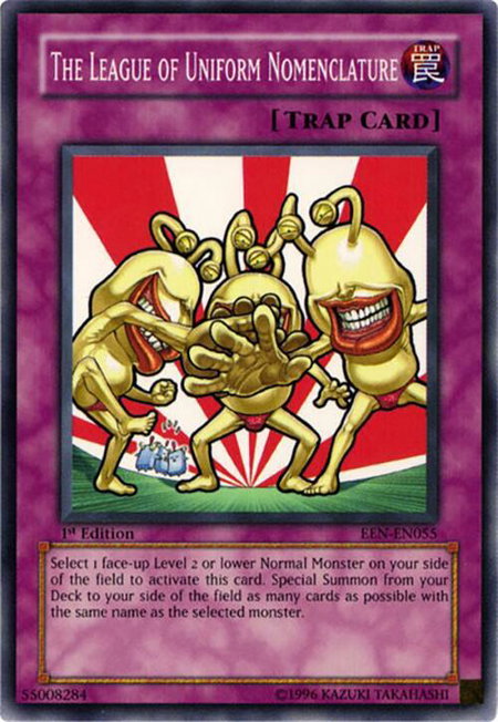 The League of Uniform Nomenclature - Elemental Energy YuGiOh trading card