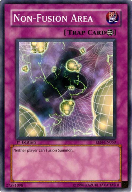Non-Fusion Area trading card from Elemental Energy Non-Fusion Area - Elemental Energy YuGiOh trading card