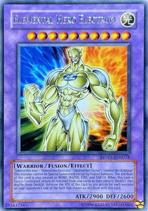 Elemental Hero Electrum - Redemption Replacement (RR) #MDP2-EN001K - Rare YuGiOh Trading Card