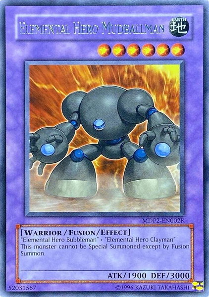Elemental Hero Mudballman trading card from Redemption Replacement Elemental Hero Mudballman - Redemption Replacement YuGiOh trading card