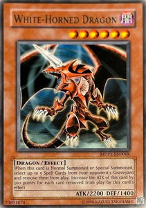 White-Horned Dragon (MDP2-EN006K) - Redemption Replacement (RR) #MDP2-EN006K - Rare YuGiOh Trading Card