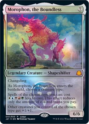 Morophon, the Boundless - Judge Promos Magic: The Gathering trading card