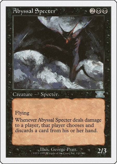 Abyssal Specter - Classic Sixth Edition Magic: The Gathering trading card