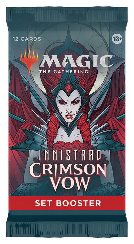 Innistrad: Crimson Vow - Set Booster Pack trading card from Innistrad: Crimson Vow Innistrad: Crimson Vow - Set Booster Pack - Innistrad: Crimson Vow Magic: The Gathering trading card