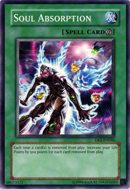 Soul Absorption trading card from Dark Revelation Volume 2 Soul Absorption - Dark Revelation Volume 2 YuGiOh trading card