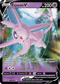 Espeon V - SWSH07: Evolving Skies (SWSH07) #064/203 - Ultra Rare Pokémon Trading Card