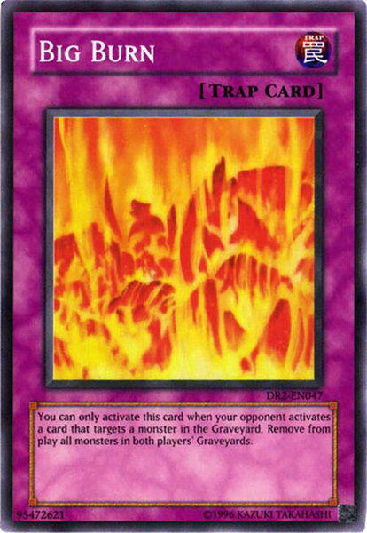 Big Burn trading card from Dark Revelation Volume 2 Big Burn - Dark Revelation Volume 2 YuGiOh trading card