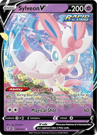 Sylveon V - SWSH07: Evolving Skies (SWSH07) #074/203 - Ultra Rare Pokémon Trading Card