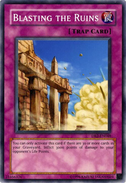 Blasting the Ruins trading card from Dark Revelation Volume 2 Blasting the Ruins - Dark Revelation Volume 2 YuGiOh trading card