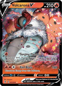 Volcarona V - SWSH07: Evolving Skies (SWSH07) #021/203 - Ultra Rare Pokémon Trading Card