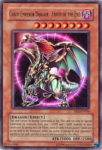 Chaos Emperor Dragon - Envoy of the End trading card from Dark Revelation Volume 2 Chaos Emperor Dragon - Envoy of the End - Dark Revelation Volume 2 YuGiOh trading card