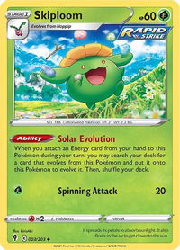 Skiploom - SWSH07: Evolving Skies (SWSH07) #003/203 - Uncommon Pokémon Trading Card
