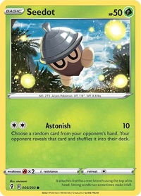 Seedot - SWSH07: Evolving Skies (SWSH07) #005/203 - Common Pokémon Trading Card