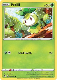 Petilil - SWSH07: Evolving Skies (SWSH07) #009/203 - Common Pokémon Trading Card
