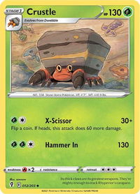 Crustle - SWSH07: Evolving Skies (SWSH07) #012/203 - Uncommon Pokémon Trading Card