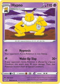 Hypno - SWSH07: Evolving Skies (SWSH07) #062/203 - Uncommon Pokémon Trading Card