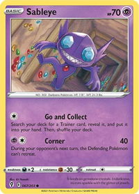Sableye - SWSH07: Evolving Skies (SWSH07) #067/203 - Common Pokémon Trading Card