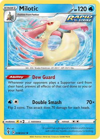 Milotic - SWSH07: Evolving Skies (SWSH07) #038/203 - Rare Pokémon Trading Card