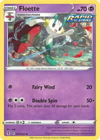 Floette - SWSH07: Evolving Skies (SWSH07) #072/203 - Uncommon Pokémon Trading Card
