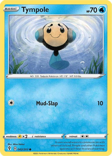 Tympole - SWSH07: Evolving Skies Pokémon trading card