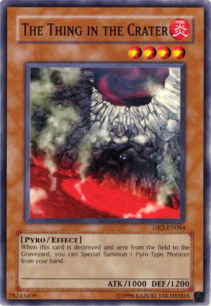 The Thing in the Crater trading card from Dark Revelation Volume 2 The Thing in the Crater - Dark Revelation Volume 2 YuGiOh trading card