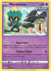 Marshadow - SWSH07: Evolving Skies (SWSH07) #080/203 - Holo Rare Pokémon Trading Card
