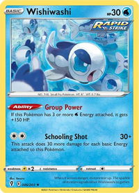 Wishiwashi - SWSH07: Evolving Skies (SWSH07) #046/203 - Rare Pokémon Trading Card
